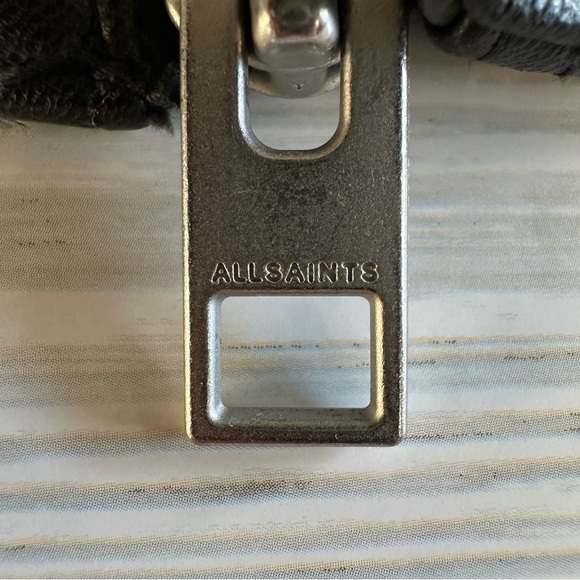 All saints men’s leather jacket - Picture 7 of 15